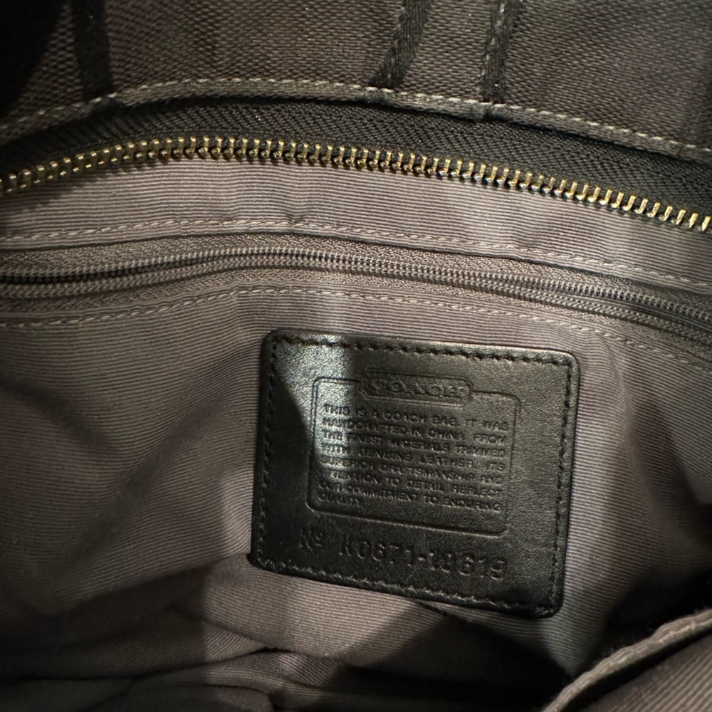Black & Gold Coach Bag - Picture 4 of 9